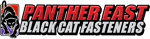 _panther east black cat fastener logo w cat