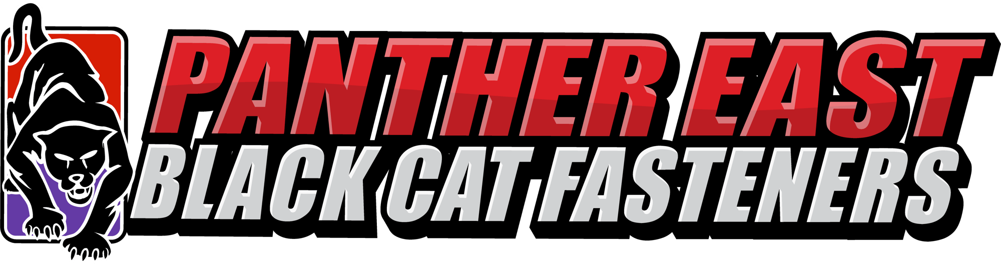 _panther east black cat fastener logo w cat