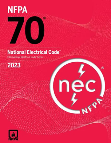 NFPA 70 National Electrical Code NEC, 2023 Edition  Cover